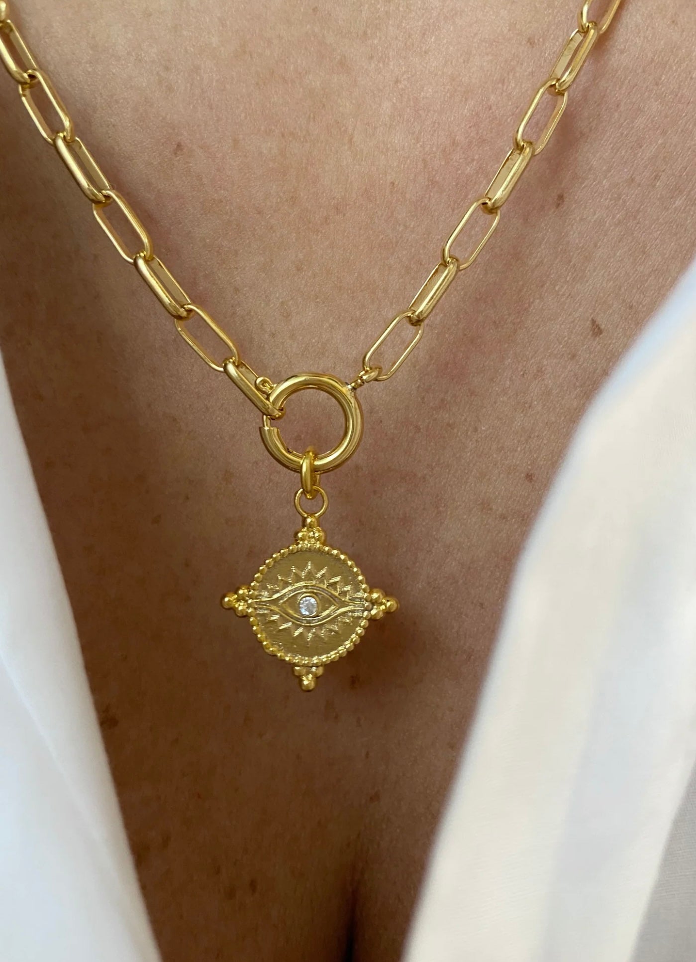 White Elvina Necklace