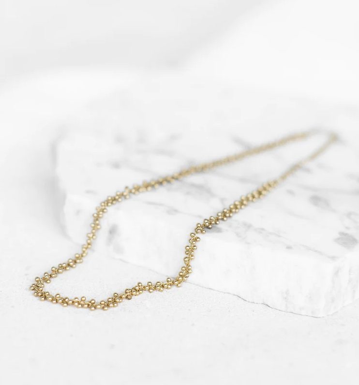 Agapée Achille Gold Popcorn Chain Choker Necklace