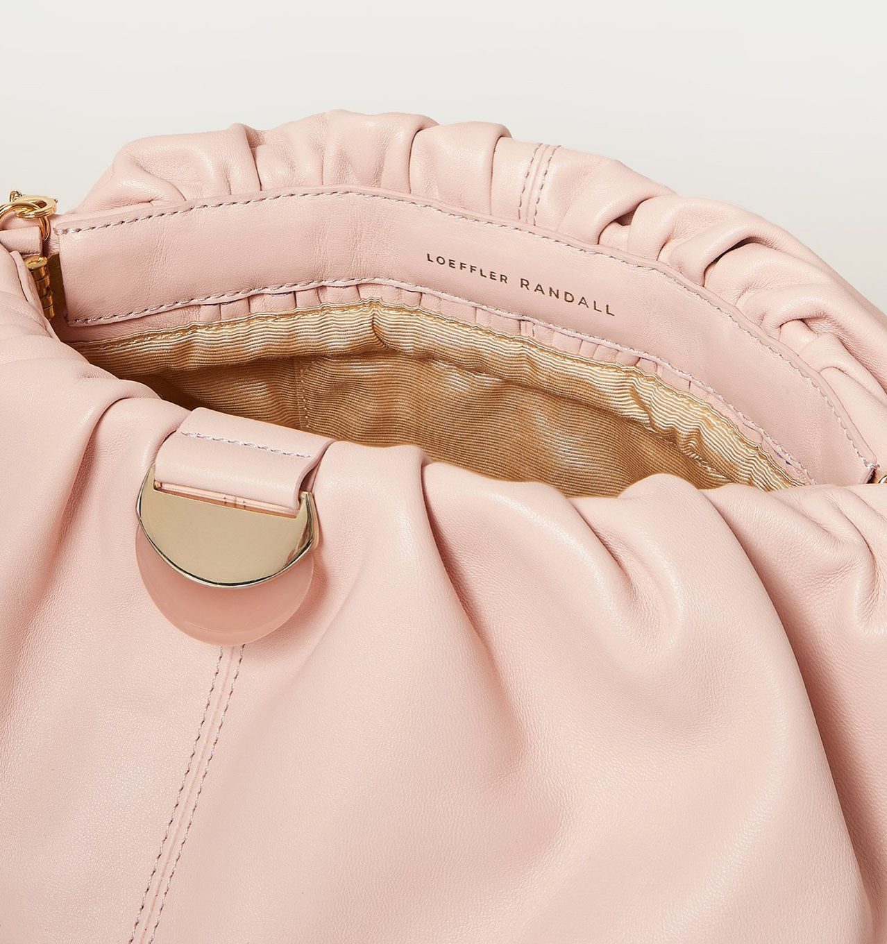 Analeigh Ballet Pink Clutch Bag by Loeffler Randall