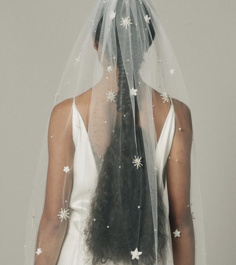 Astra Star Embroidered Chapel Veil By Ofrenda