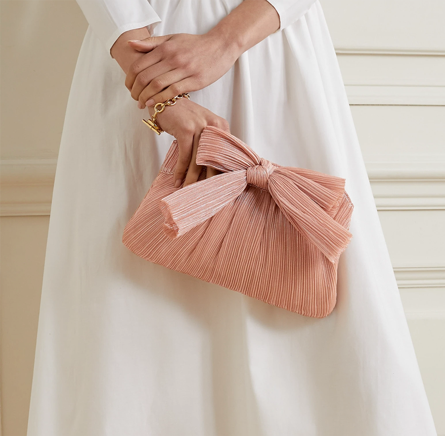 Beauty Pink Rayne Clutch Handbag by Loeffler Randall