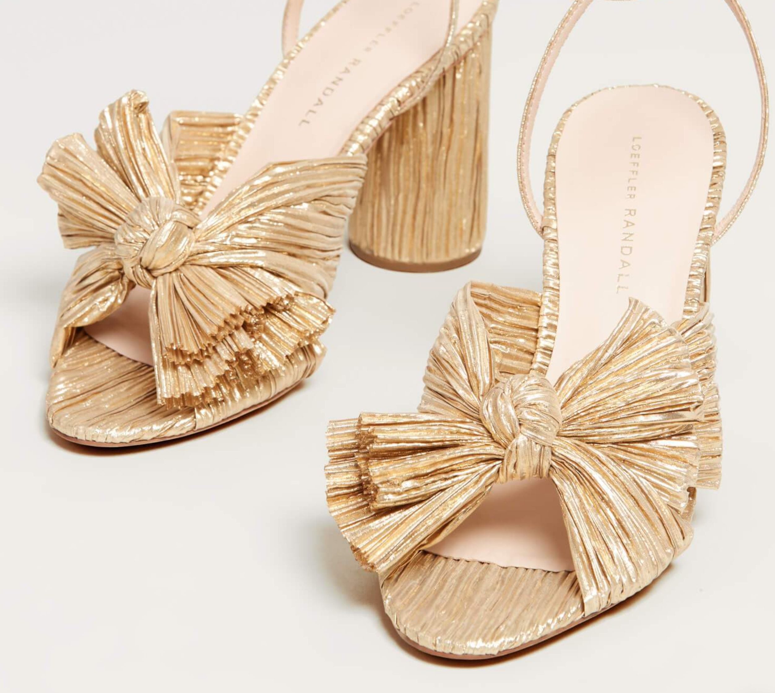 Camellia Gold Shoes by Loeffler Randall