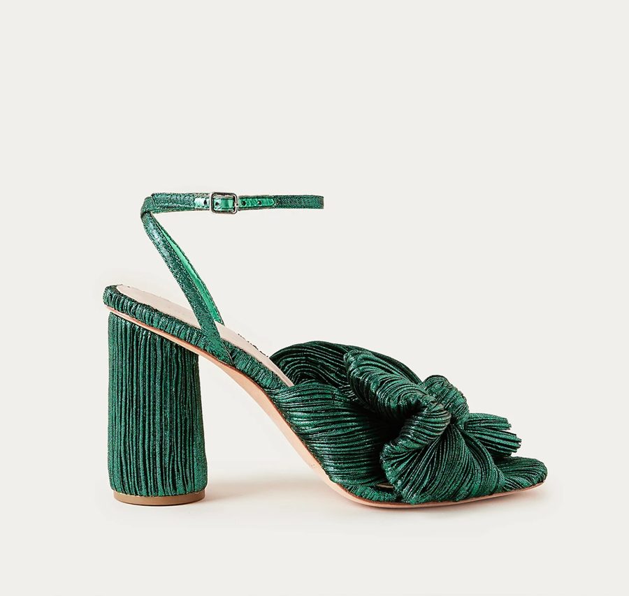 Emerald Green Camellia Shoes by Loeffler Randall