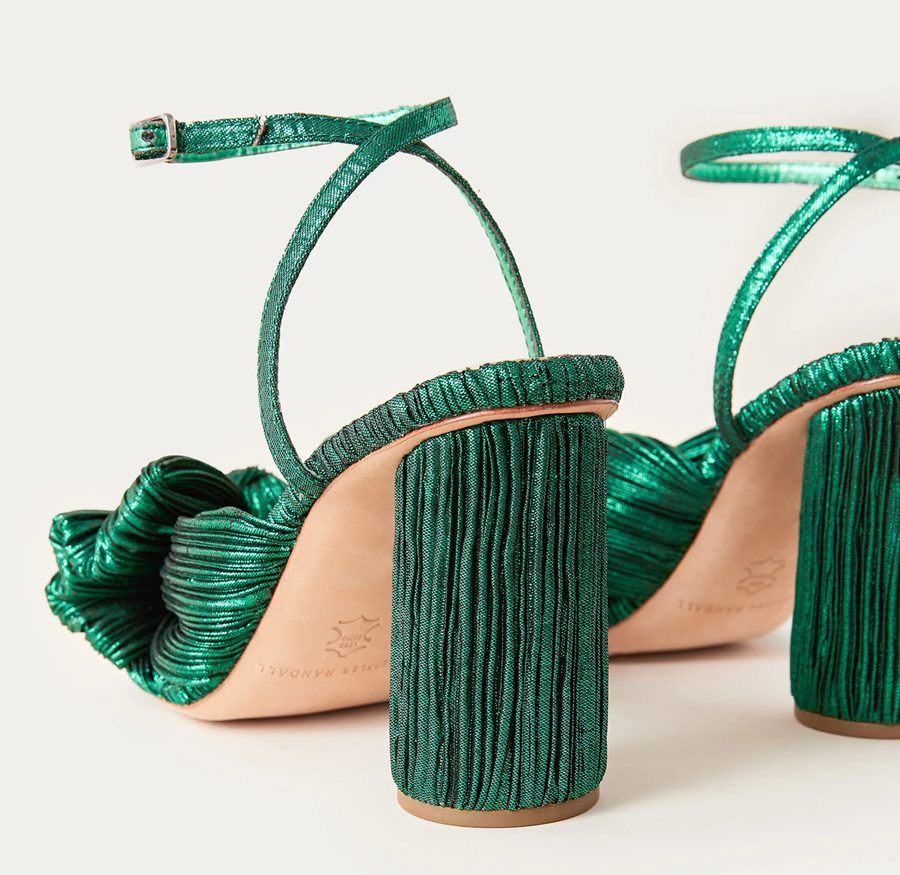 Emerald Green Camellia Shoes by Loeffler Randall
