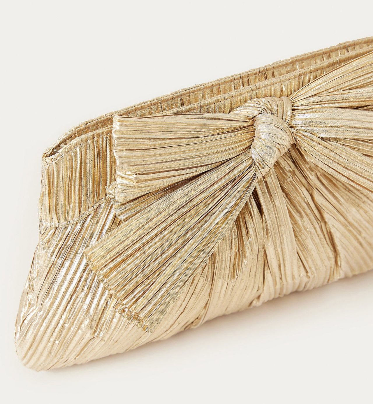 Gold Rayne Clutch Handbag by Loeffler Randall