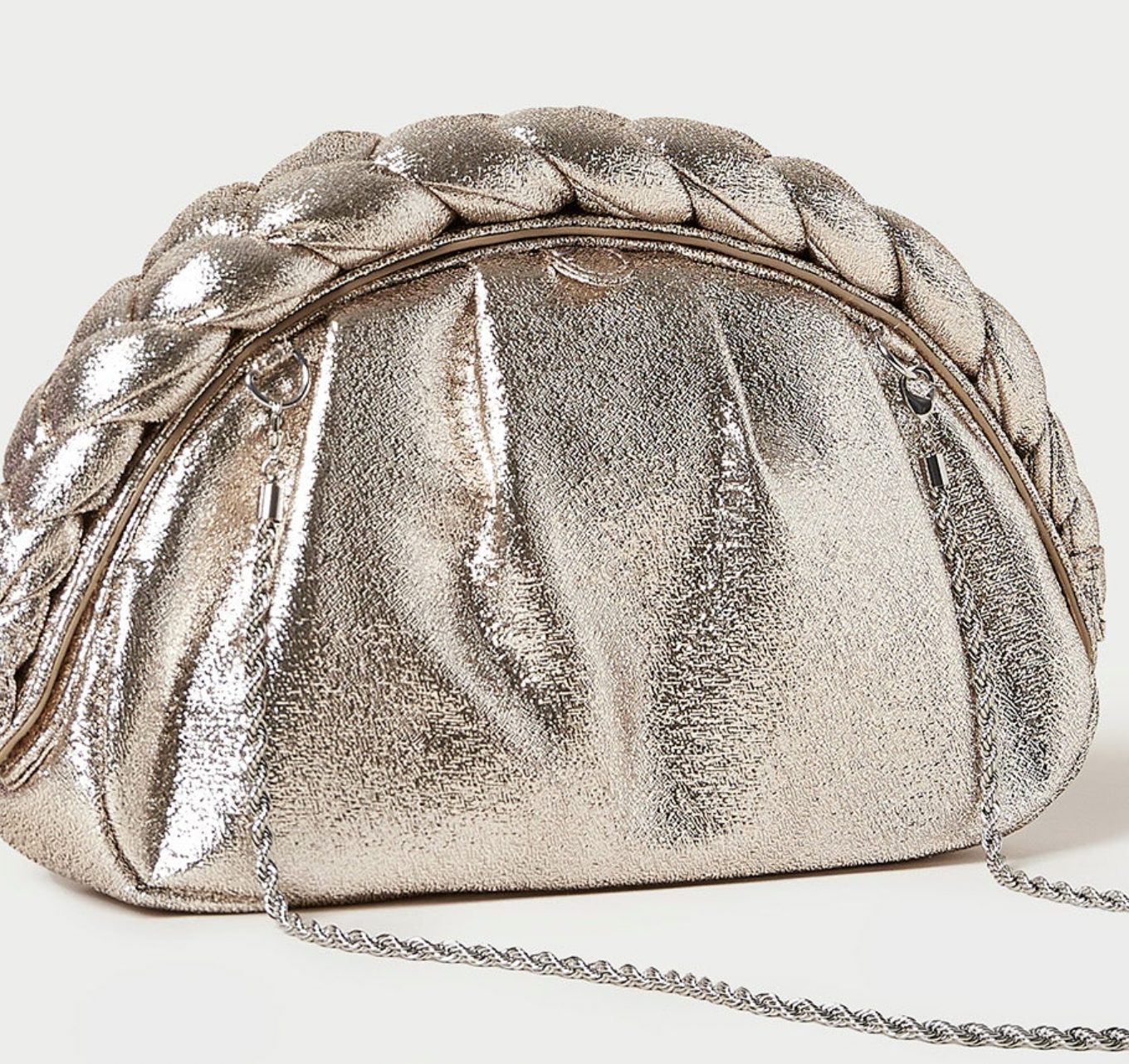 Hariet Prosecco Braided Frame Handbag by Loeffler Randall