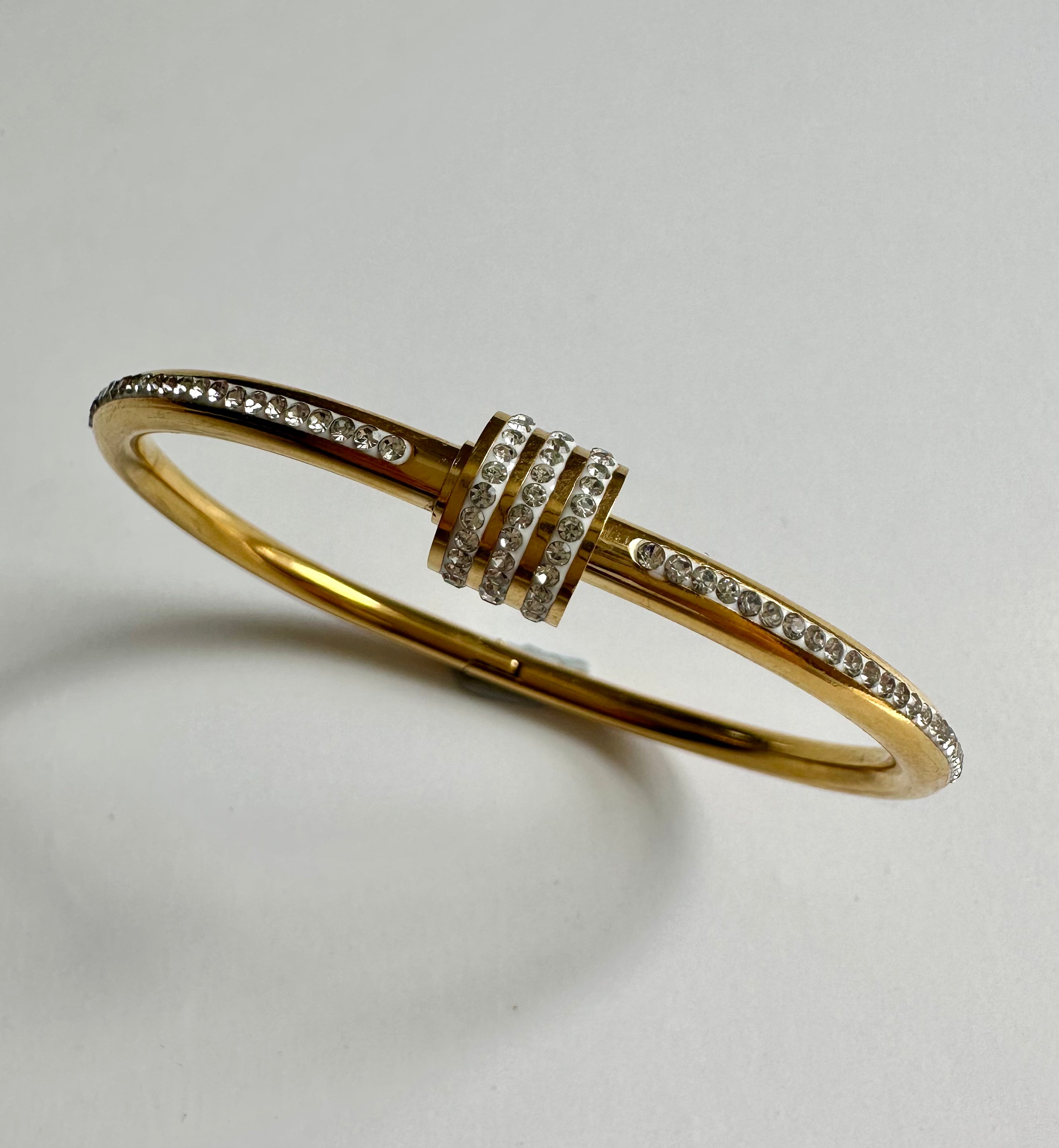 Julie Gold and Diamanté Bangle Bracelet
