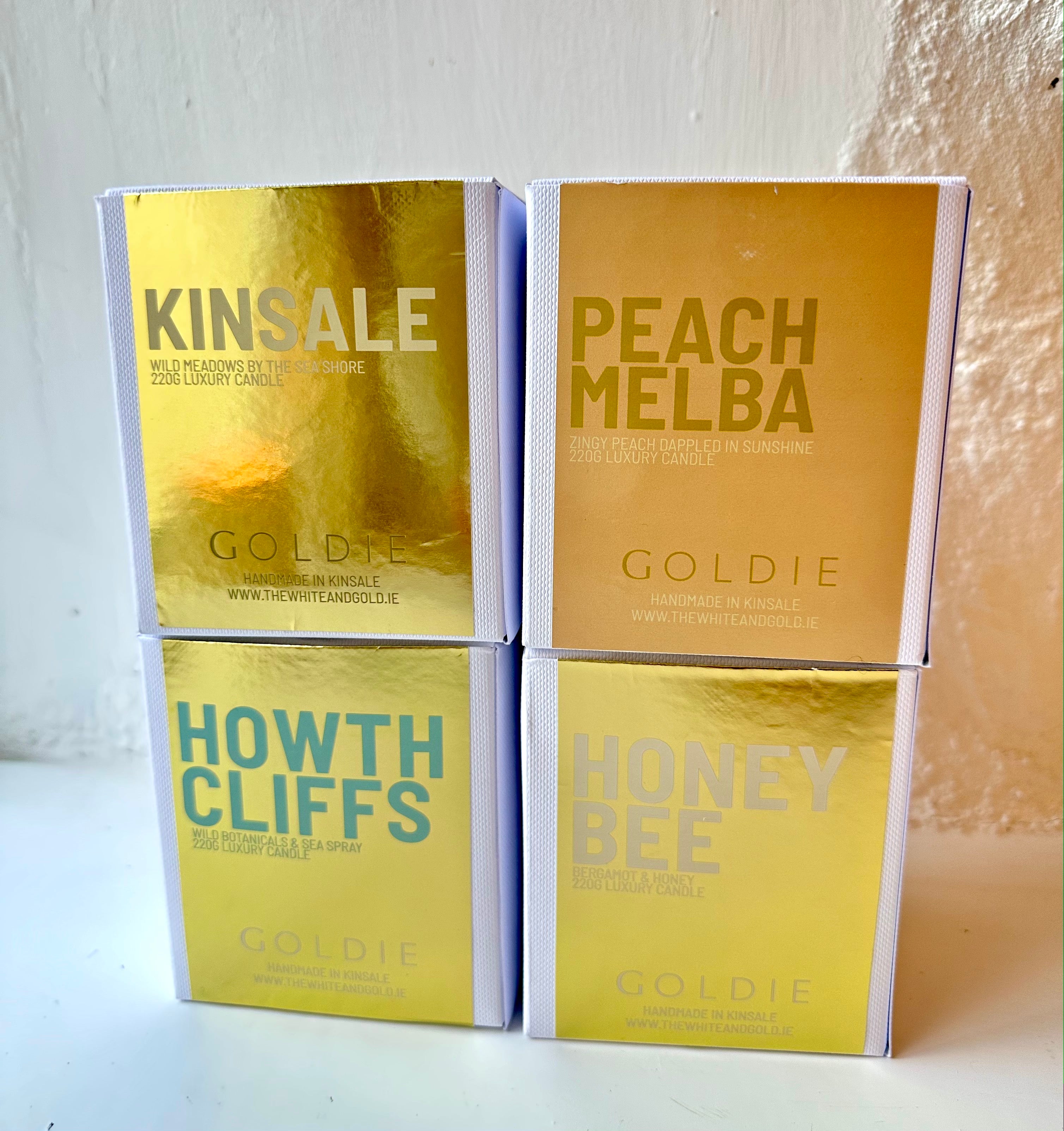 Peach Melba by Goldie - A Luxury Candle Handmade in Ireland