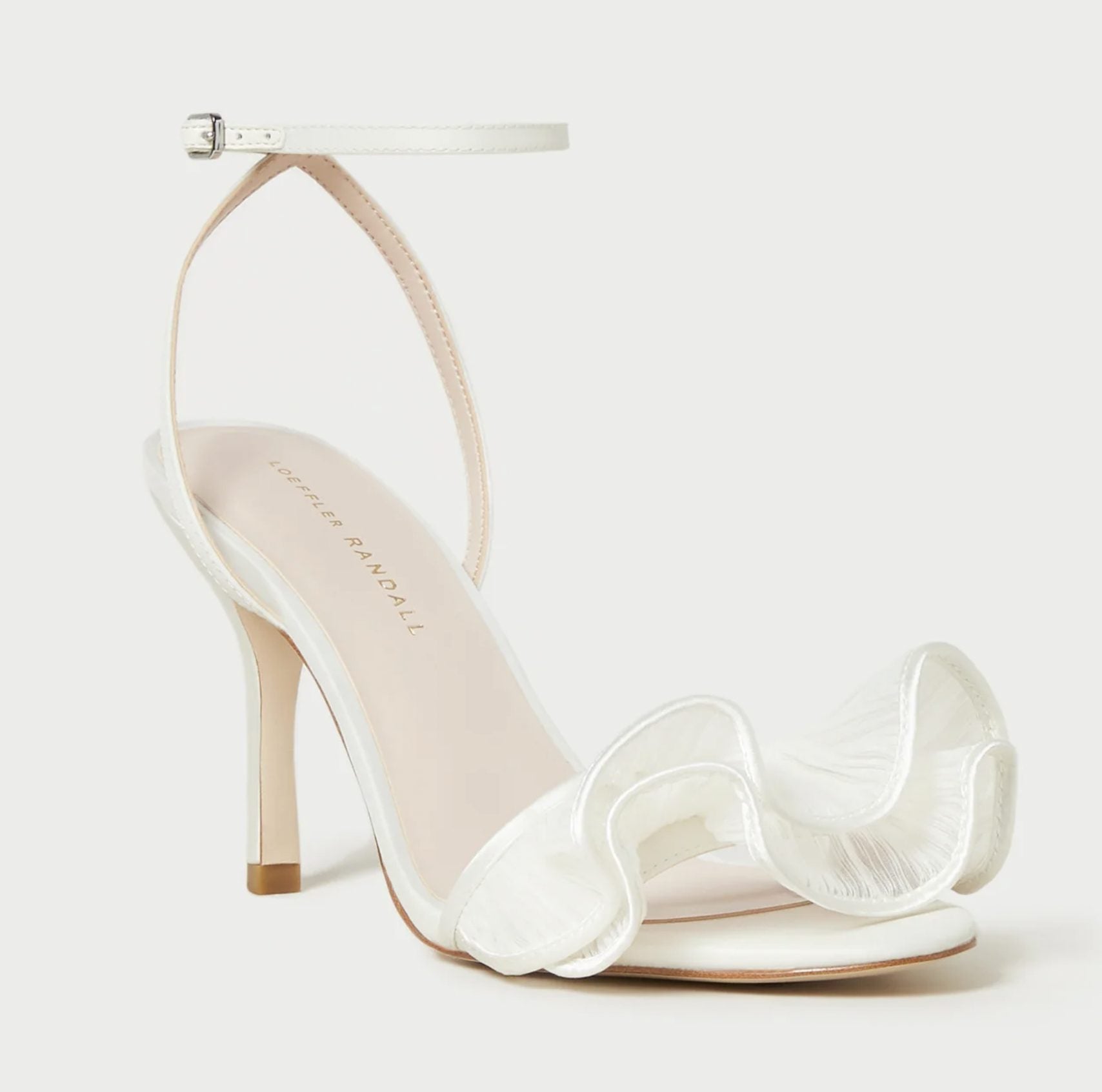 Loeffler Randall Estella Pearl Ruffle Heeled Sandal