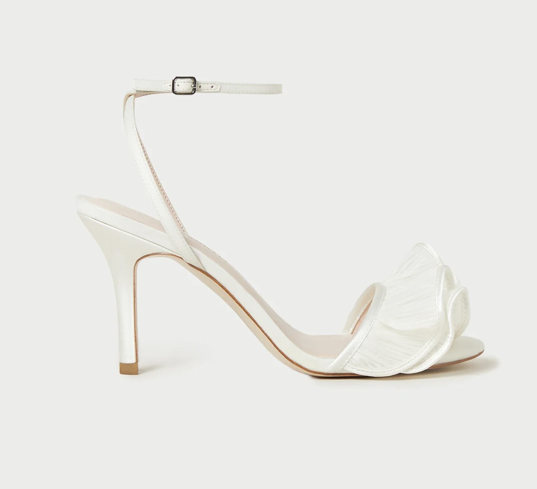 Loeffler Randall Estella Pearl Ruffle Heeled Sandal