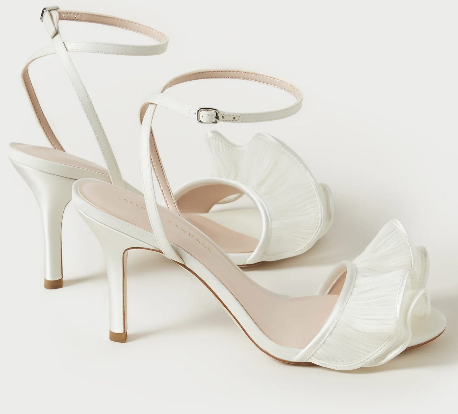 Loeffler Randall Estella Pearl Ruffle Heeled Sandal