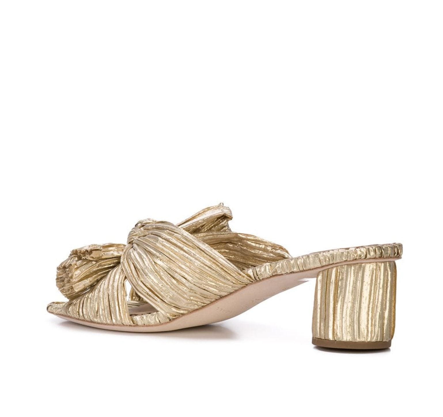Loeffler Randall Emilia Gold Mule Shoes