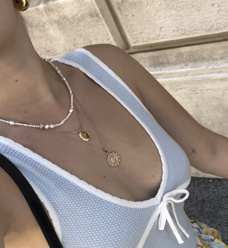 Mod + Jo Saint Christopher Gold Coin Necklace