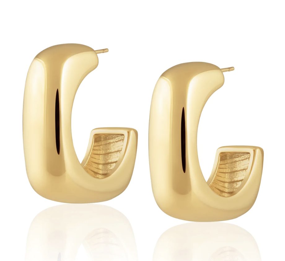 Sahira Daria Chunky Gold Hoop Earrings