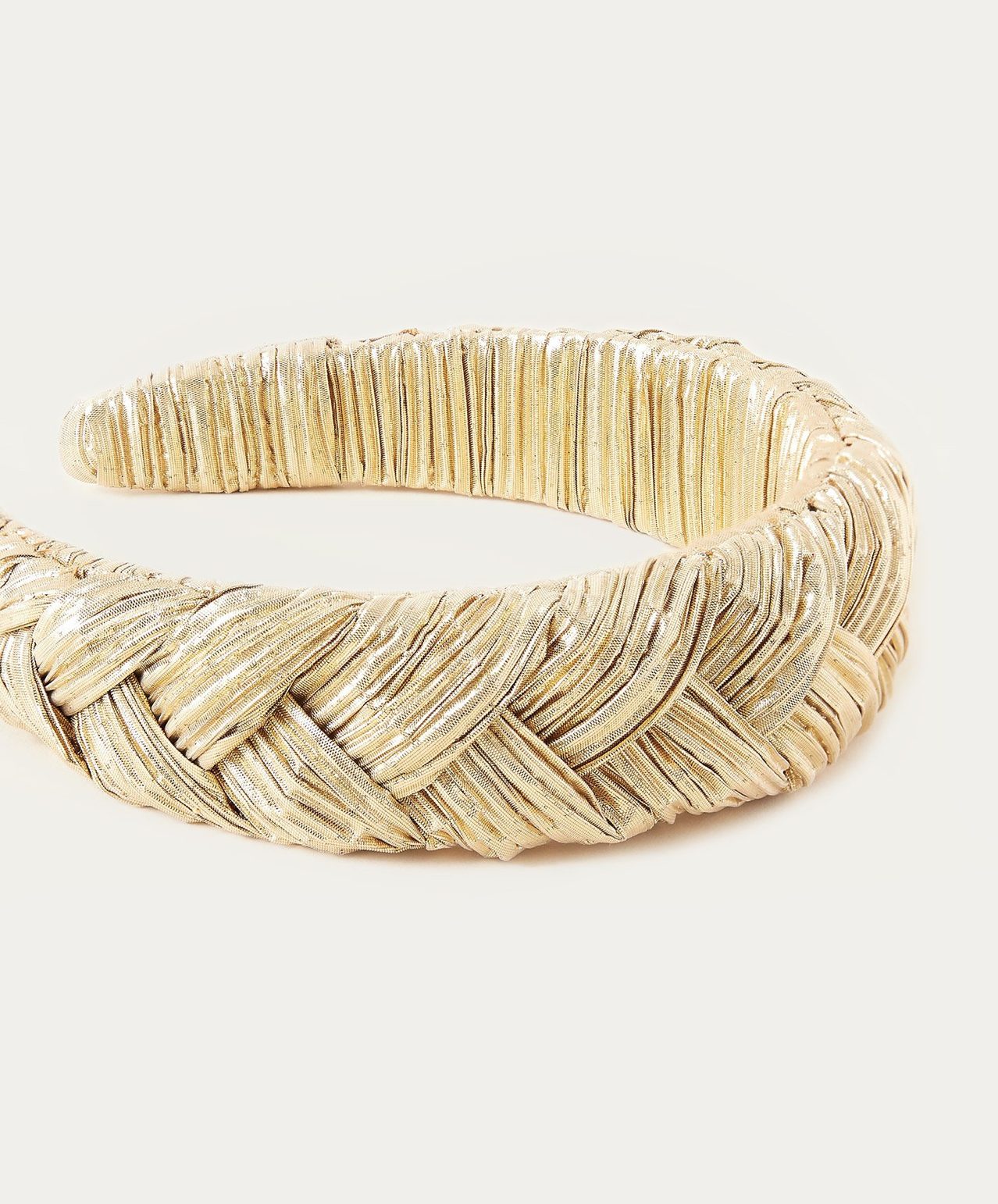 Lilac, Gold Braided headband by Loeffler Randall