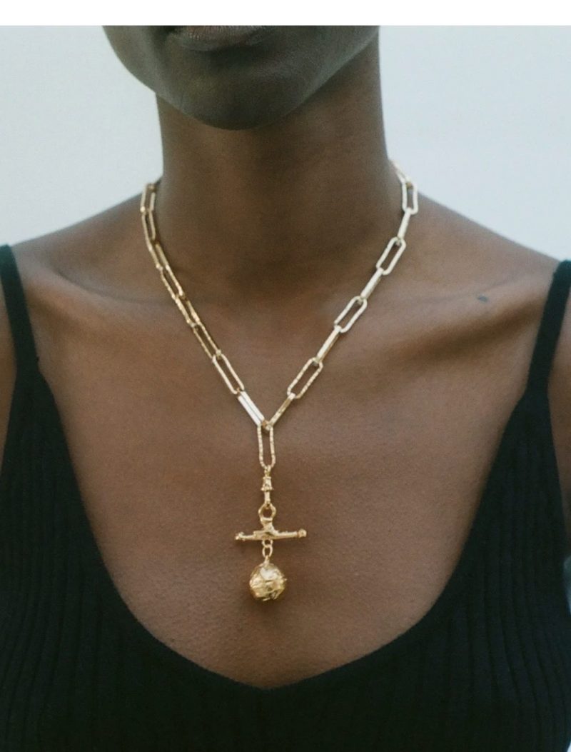 L'Aura Statement Gold Choker Necklace by Alighieri