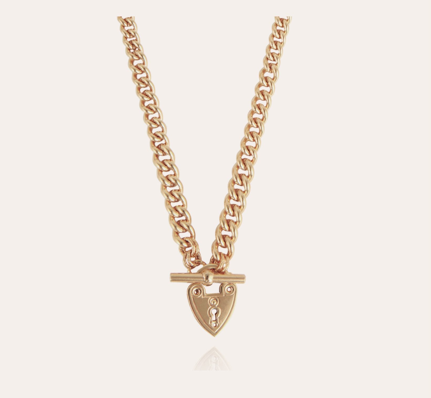 Locked Love Gold Necklace by Gas Bijoux