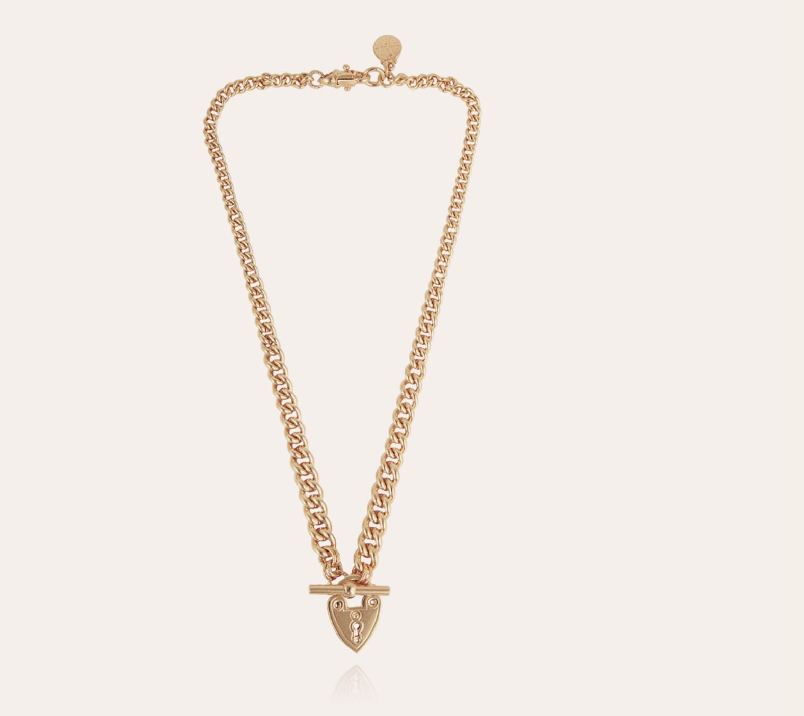 Locked Love Gold Necklace by Gas Bijoux