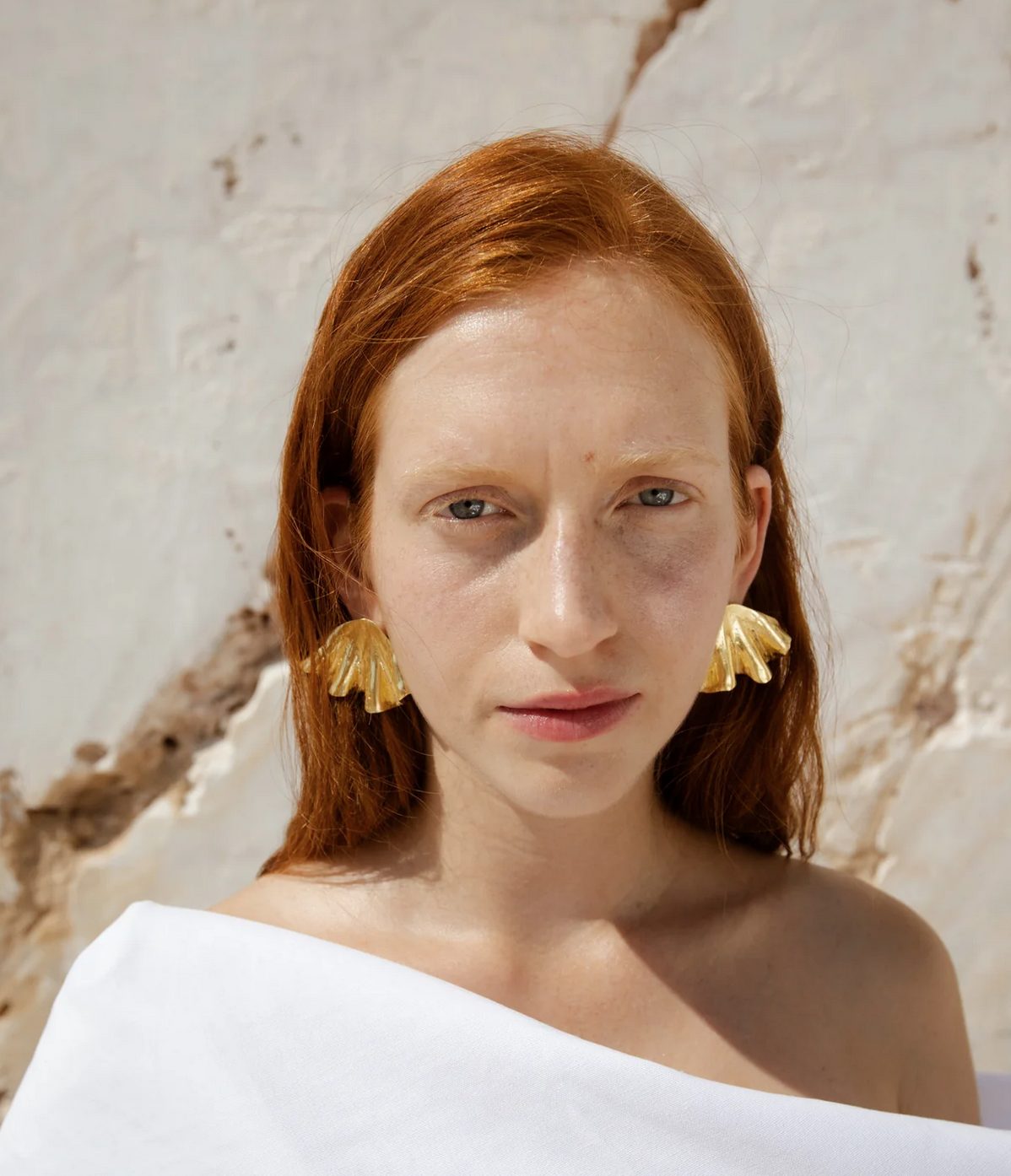 Cascade, Gold Statement Earrings by YSSO