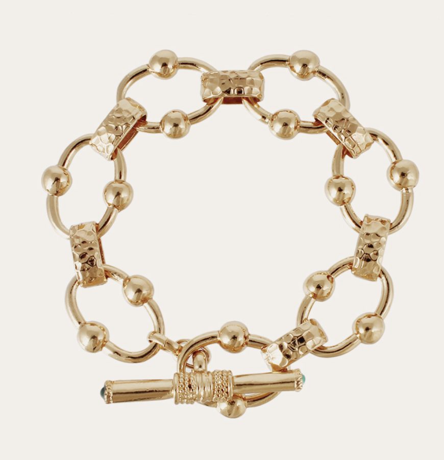 Gold Shore Link Bracelet by Gas Bijoux