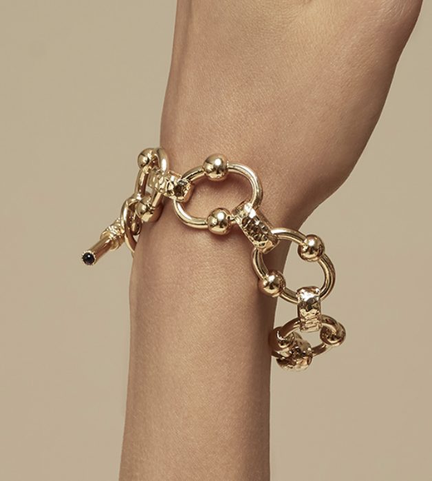 Gold Shore Link Bracelet by Gas Bijoux