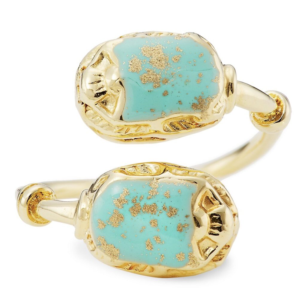 Aqua Gold Ring by Gas Bijoux