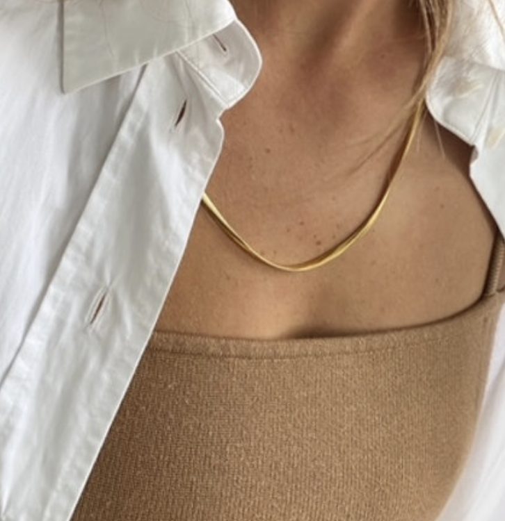 Chunky Snake Chain Necklace by Shyla Jewellery