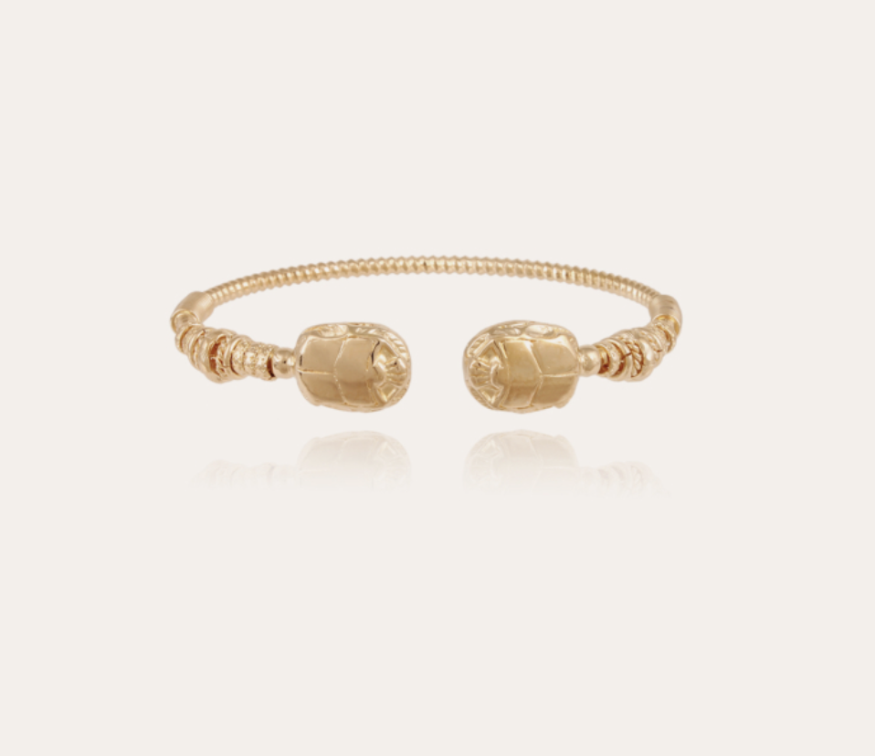 Gold Scaramouche bracelet by Gas Bijoux