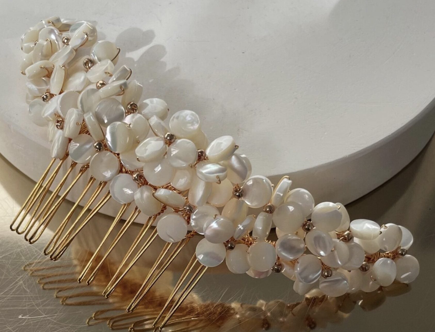 Nell Pearl Comb by Blue Meadow