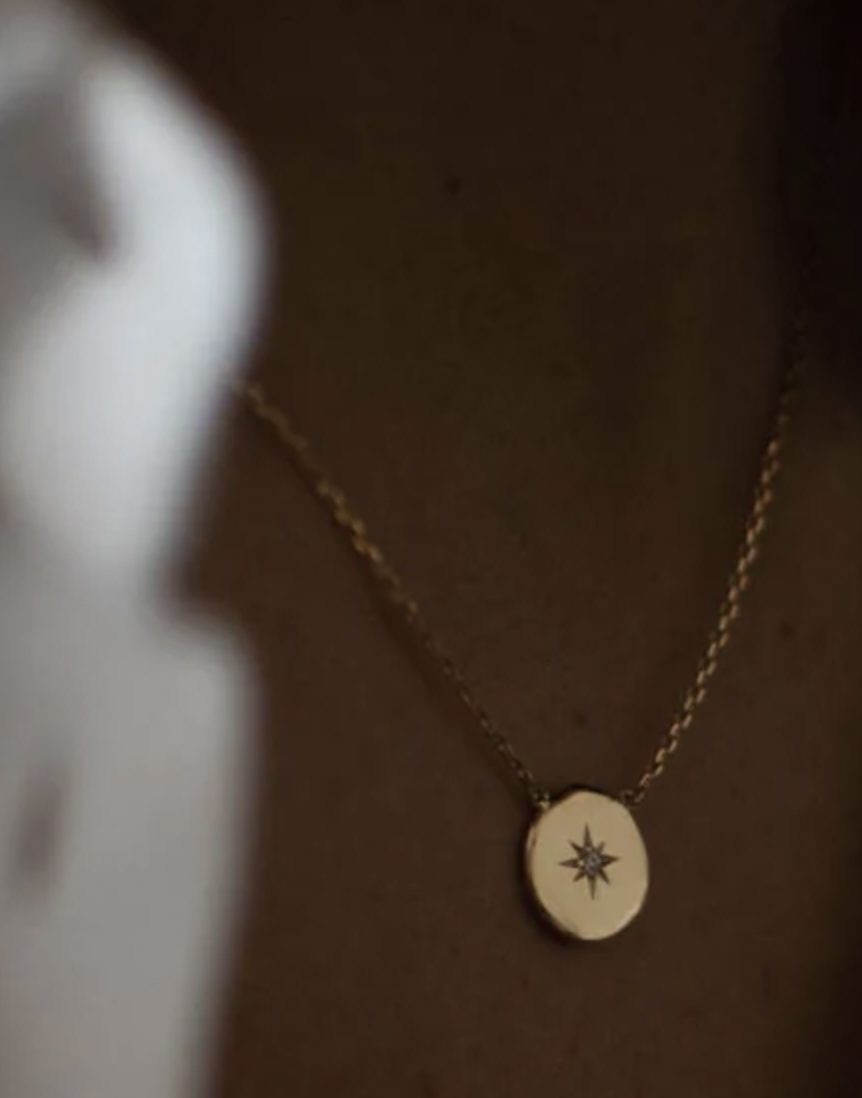 Gold Celeste Necklace By One Dame Lane