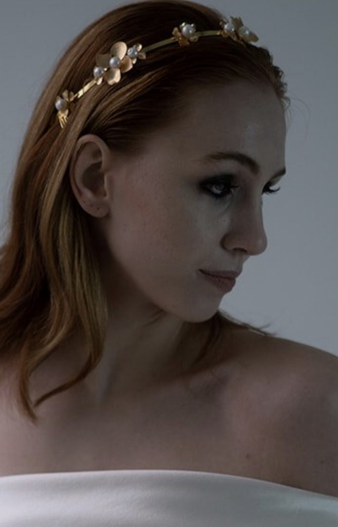 Claire Pearl, Floral Crown by Blue Meadow