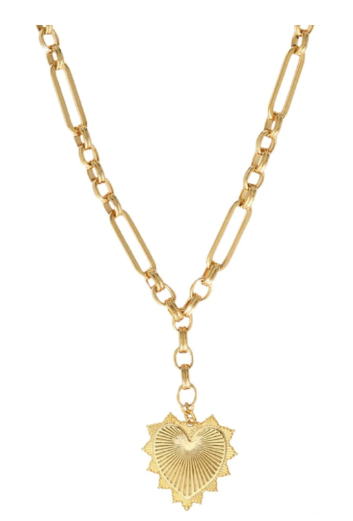 Gold Love Heart Necklace