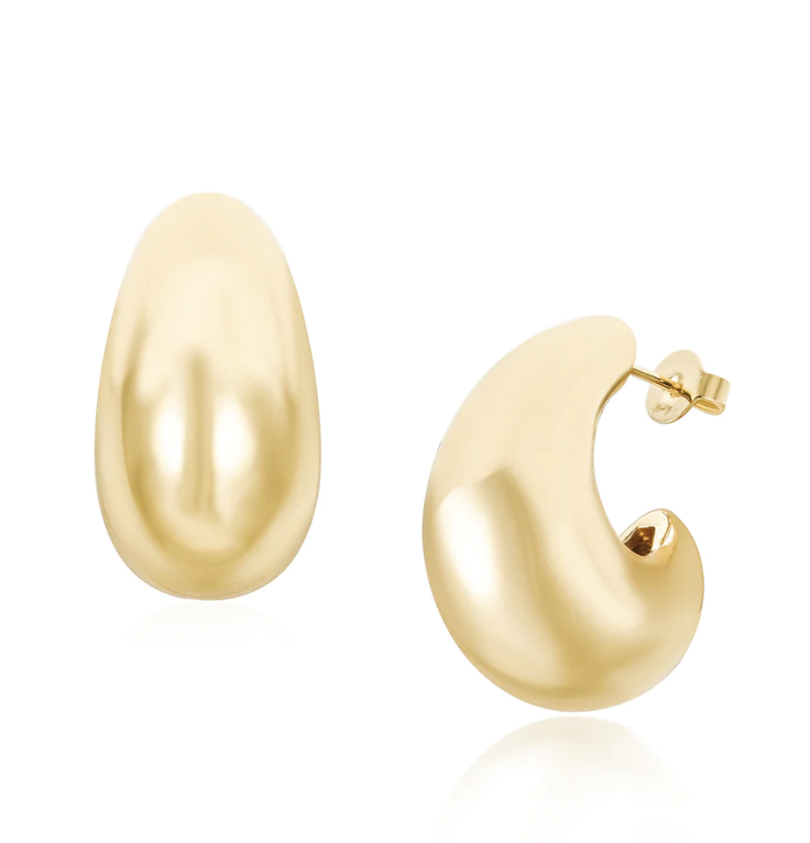 Mod + Jo Bobbi Gold Tear Drop Hoops