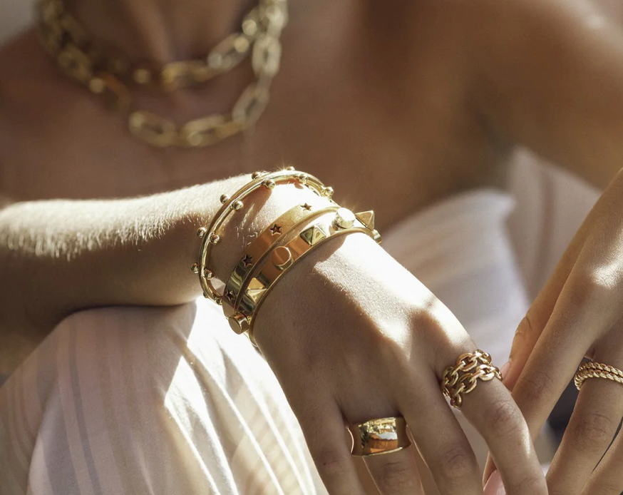 Cindy Studded Cuff Bracelet