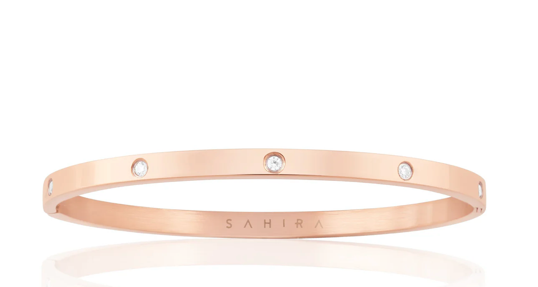 Elsie Eternity Bracelet in Rose Gold