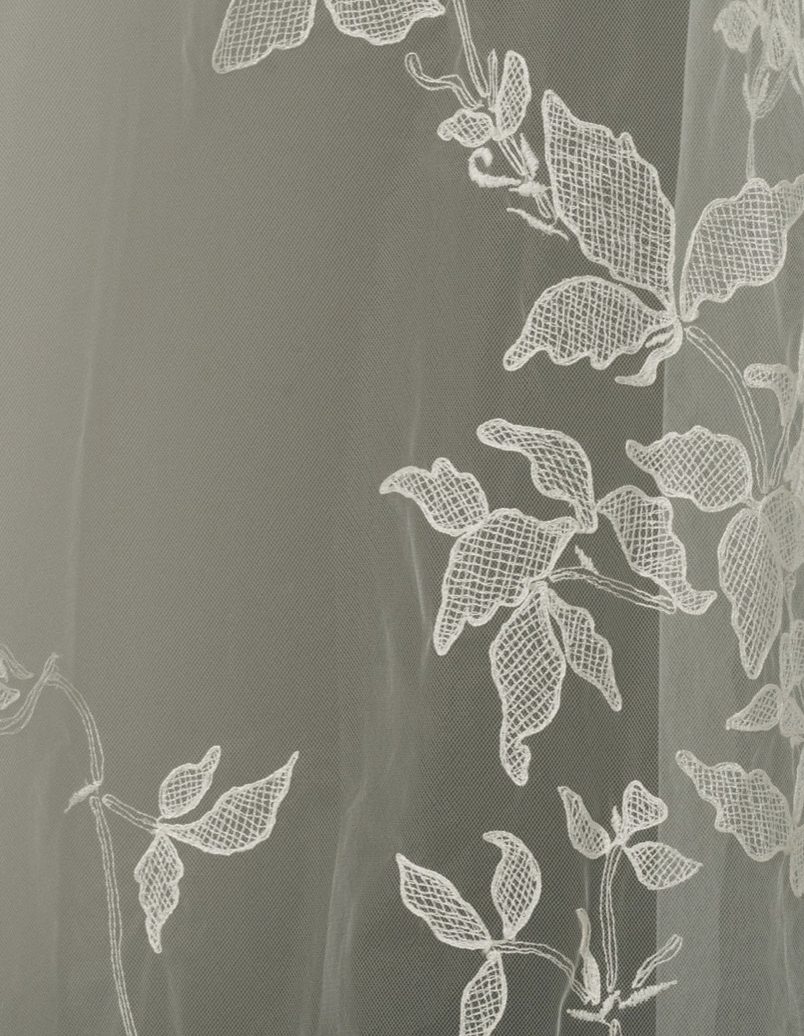 Terra Embroidered Floral Chapel Veil By Ofrenda