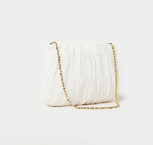 Brit Pearl Pleated Clutch Handbag by Loeffler Randall