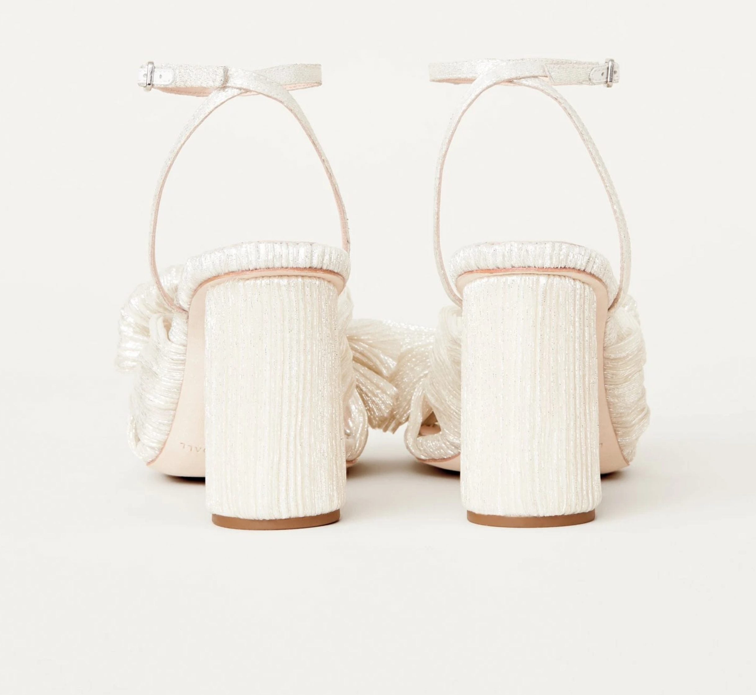 Camellia White Shimmer Shoes by Loeffler Randall