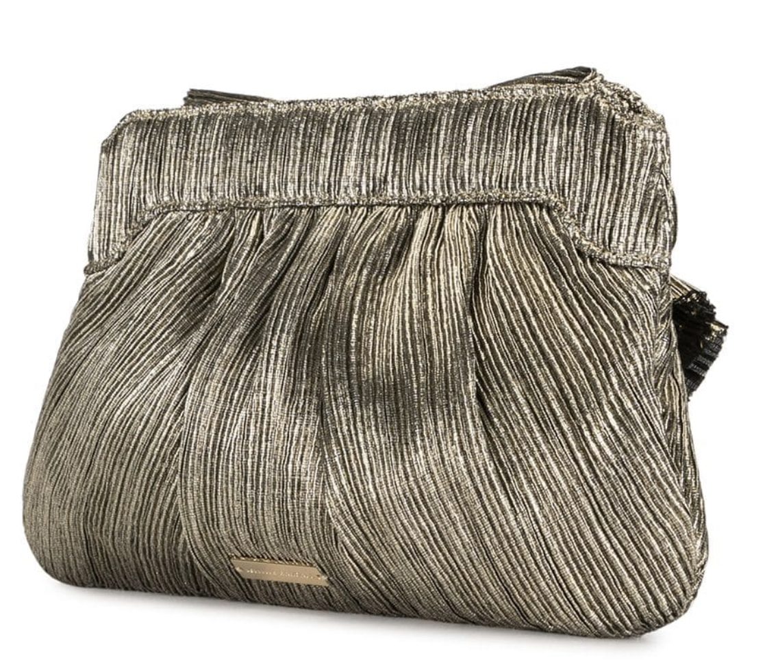 Dark Gold Rayne Clutch Handbag by Loeffler Randall