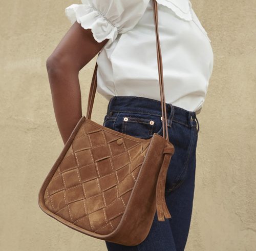 Mackenzie Cacao Crossbody  Bag by Loeffler Randall