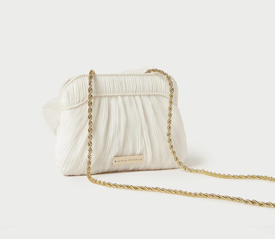 Mini Rochelle Pearl Bow Clutch Handbag by Loeffler Randall