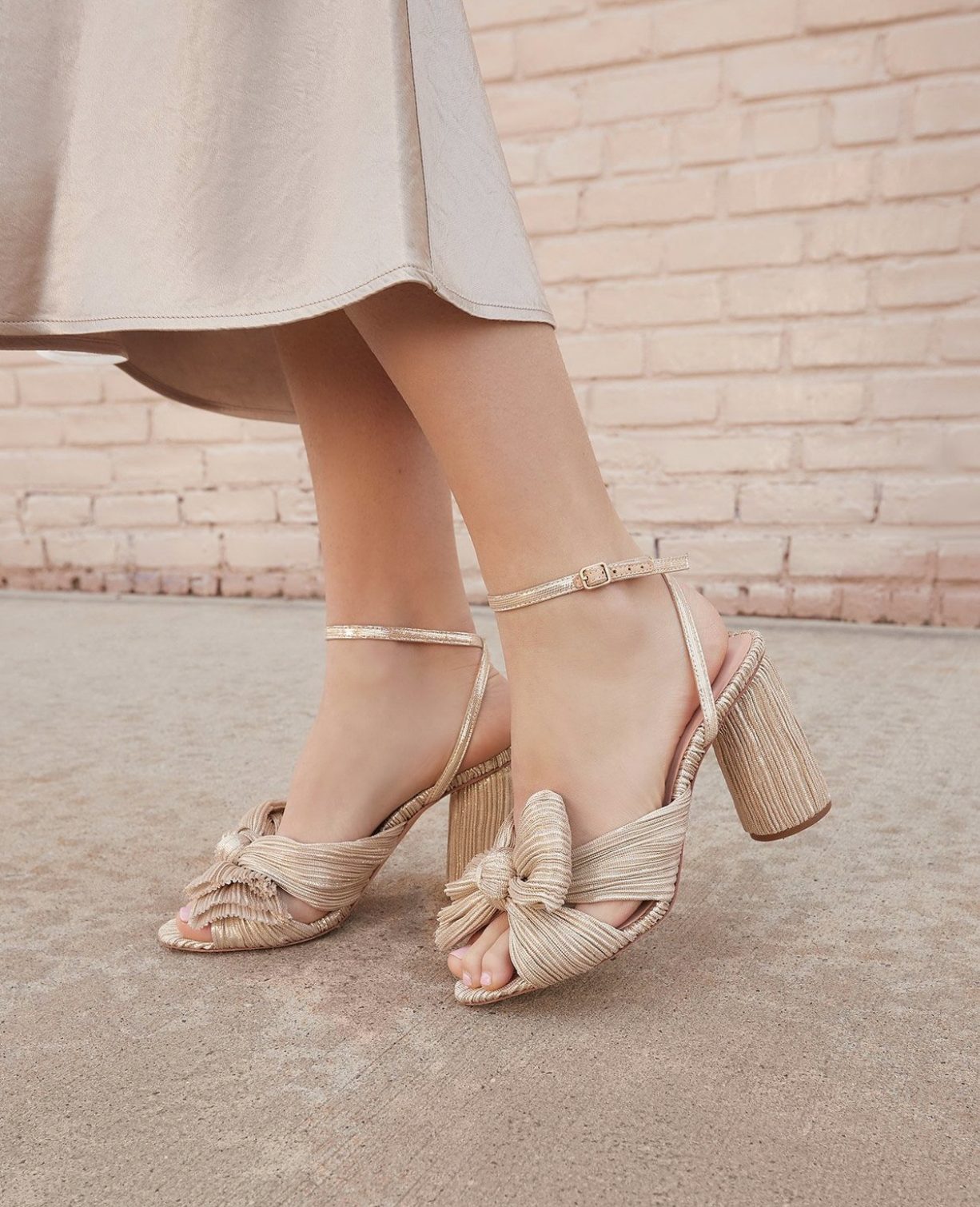 Platinum Camellia Shoes by Loeffler Randall