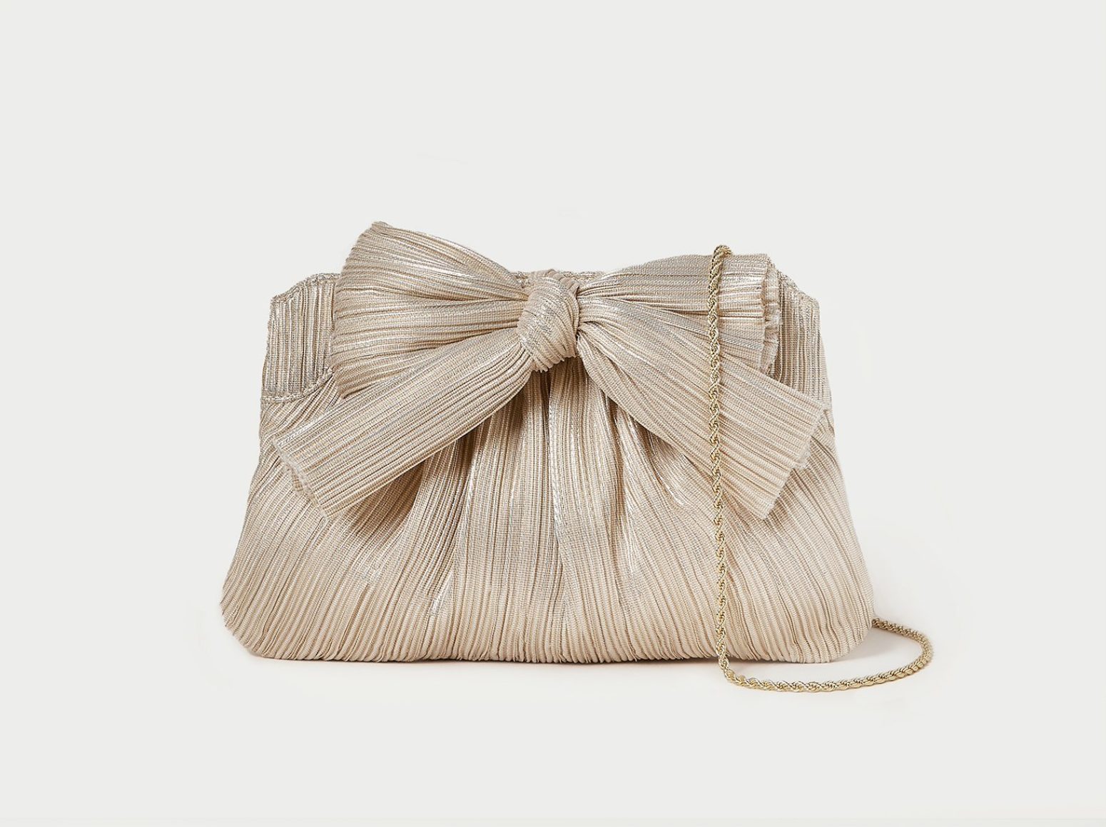 Platinum Rayne Clutch Handbag by Loeffler Randall