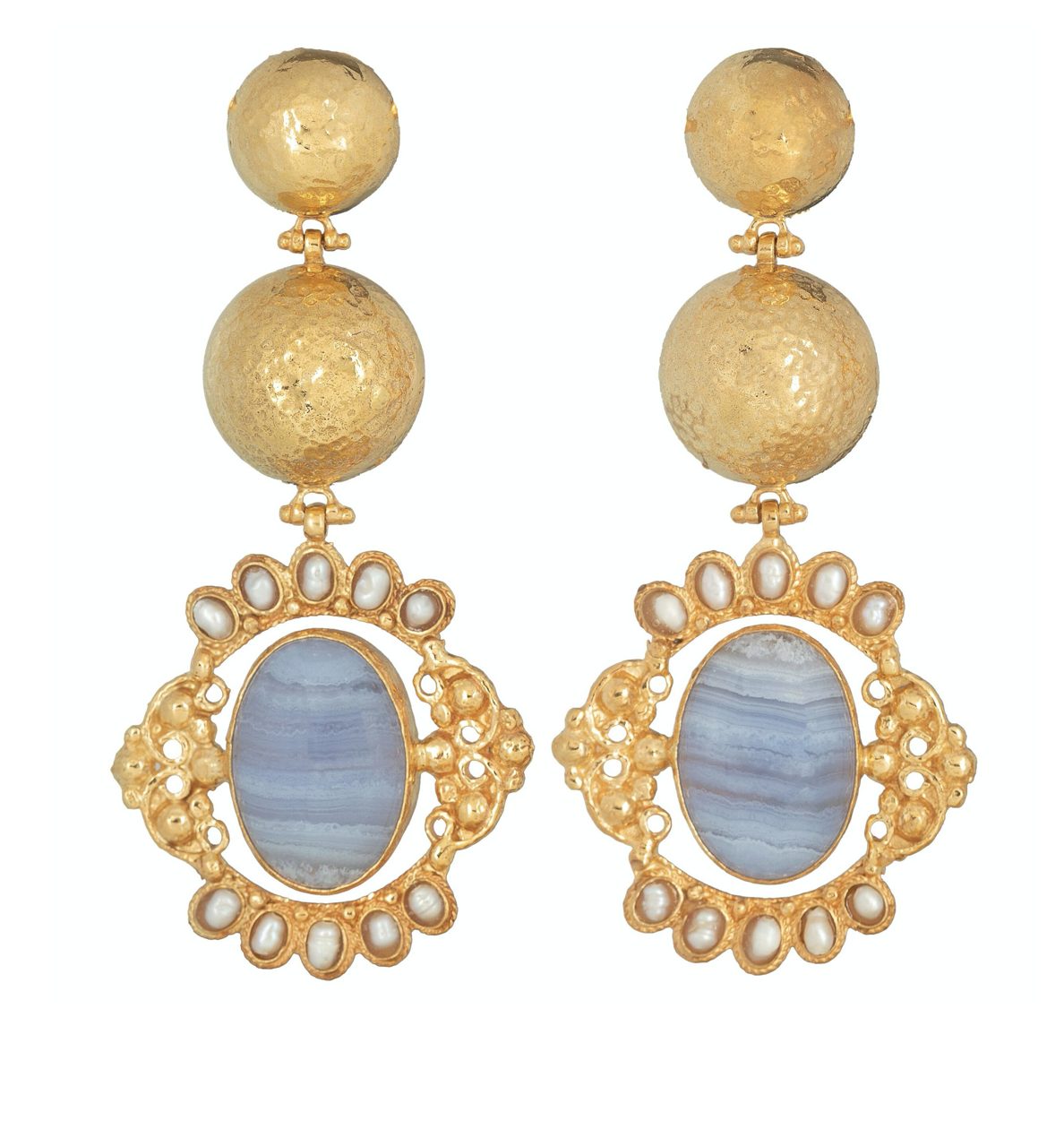 Something Blue,  Paloma earrings by Christie Nicolaides