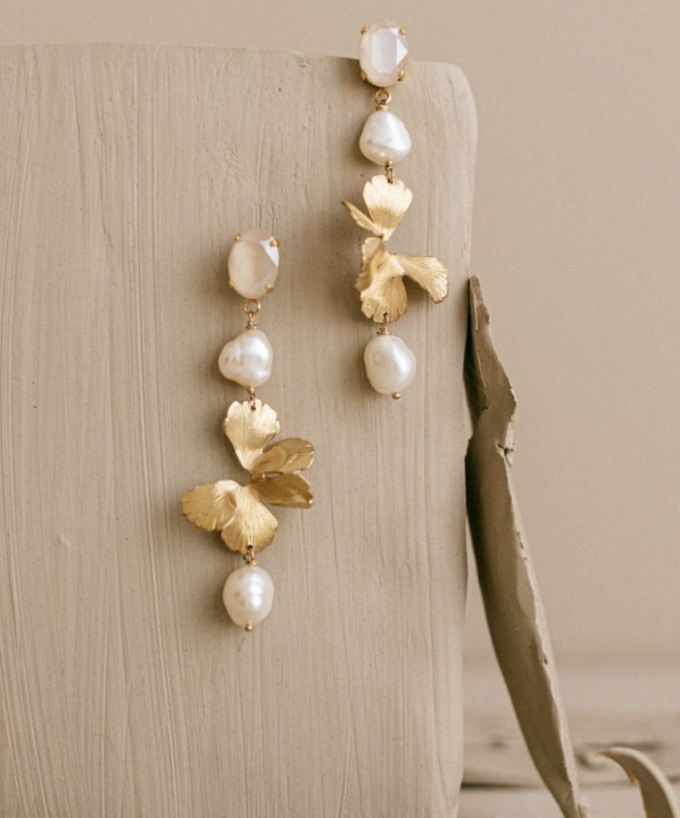 Rose, Bridal Earrings by Maison Sabben