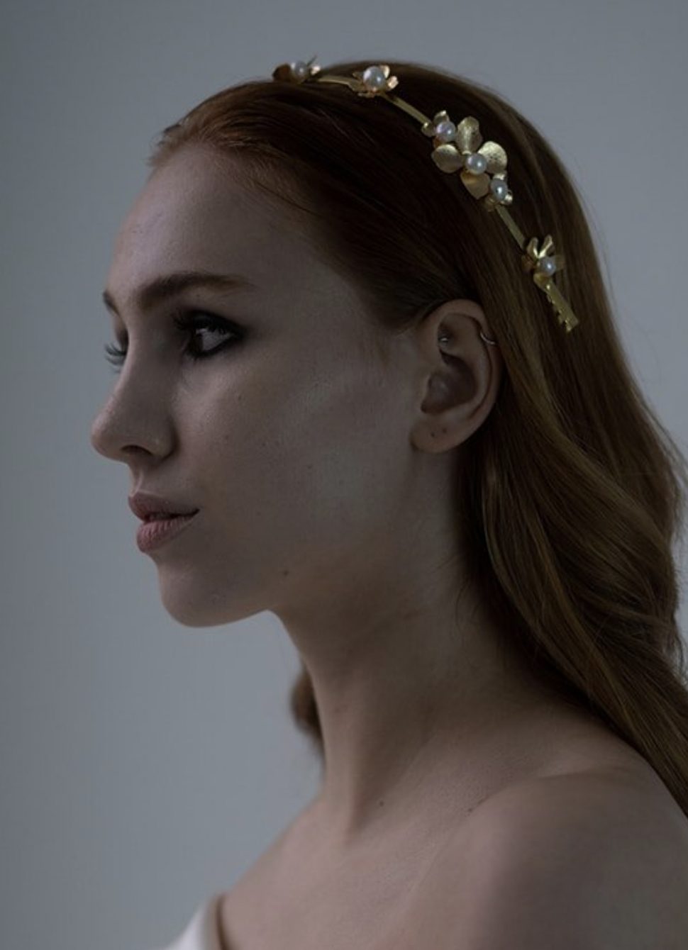 Claire Pearl, Floral Crown by Blue Meadow